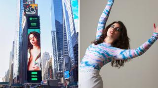 Clara Yolks llega a Times Square tras convertirse en portada del playlist “Equal Andes” de Spotify