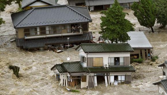 Japón: graves inundaciones dejan 7 muertos y un desaparecido
