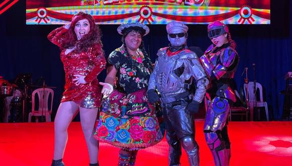 Chola Cachucha, ‘Robotín’, ‘Robotina’ y Marcela Luna se unen para ofrecer espectáculo inspirado en la identidad nacional. (Foto: GRP Producciones)