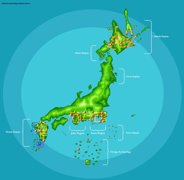 Nintendo Switch - Así era el mapa de Pokemon Mundo Misterioso