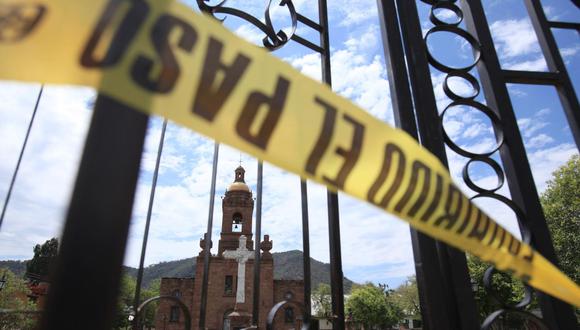 Parroquia Francisco Xavier en localidad de Cerocahui, en Chihuahua, lugar donde fueron asesinados los religiosos.