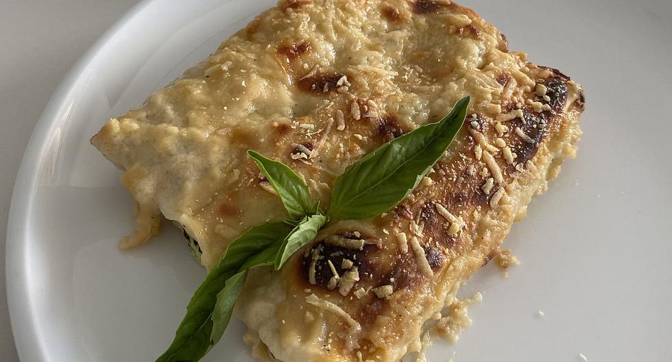 Wantan dough cannelloni: an express recipe for an unforgettable lunch