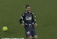 GIF: Zlatan Ibrahimovic cayéndose con una puerta en el calentamiento se vuelve viral