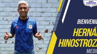 Hernán Hinostroza fue anunciado como nuevo refuerzo de Sport Chavelines