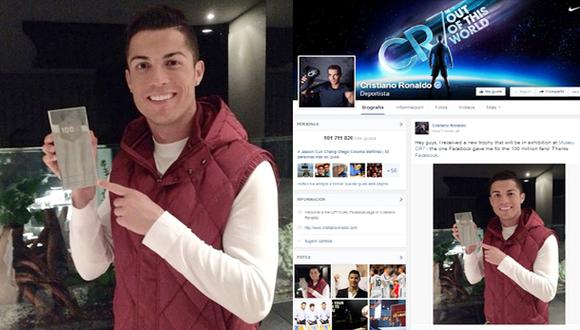 Cristiano Ronaldo recibió nuevo premio, esta vez de Facebook
