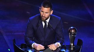 Messi tras ganar The Best: "Para mí los premios individuales son secundarios, vienen primero los colectivos"