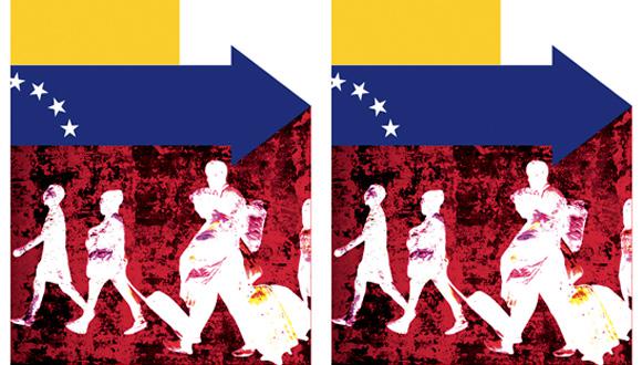 "A menos que las democracias aumenten su presión sobre Maduro para que permita elecciones libres y no lo legitimen como vergonzosamente lo hizo el presidente de México el mes pasado, el éxodo venezolano crecerá aún más, y seguirá exigiendo más recursos económicos en toda la región" (Ilustración: Raúl Rodríguez).