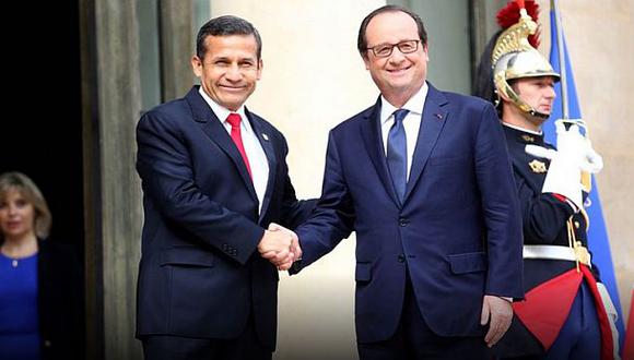 Humala y Hollande acuerdan ampliar cooperación en tres sectores