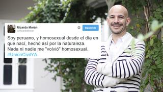 Ricardo Morán confiesa homosexualidad en redes sociales