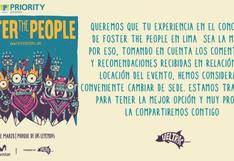 Foster the People: Evento cambió de locación por fuertes críticas