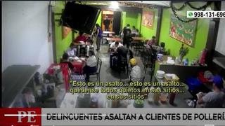 Delincuentes asaltan pollería y se llevan hasta una guitarra en Chorrillos | VIDEO