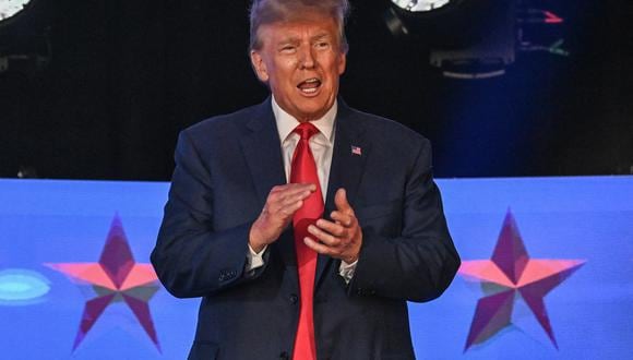 El expresidente de Estados Unidos y aspirante a presidente de 2024, Donald Trump. (Foto de GIORGIO VIERA / AFP)