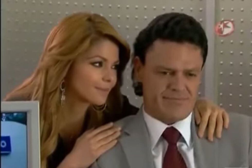 Itatí Cantoral y Pedro Fernández en “Hasta que el dinero nos separe” (Foto: Televisa)