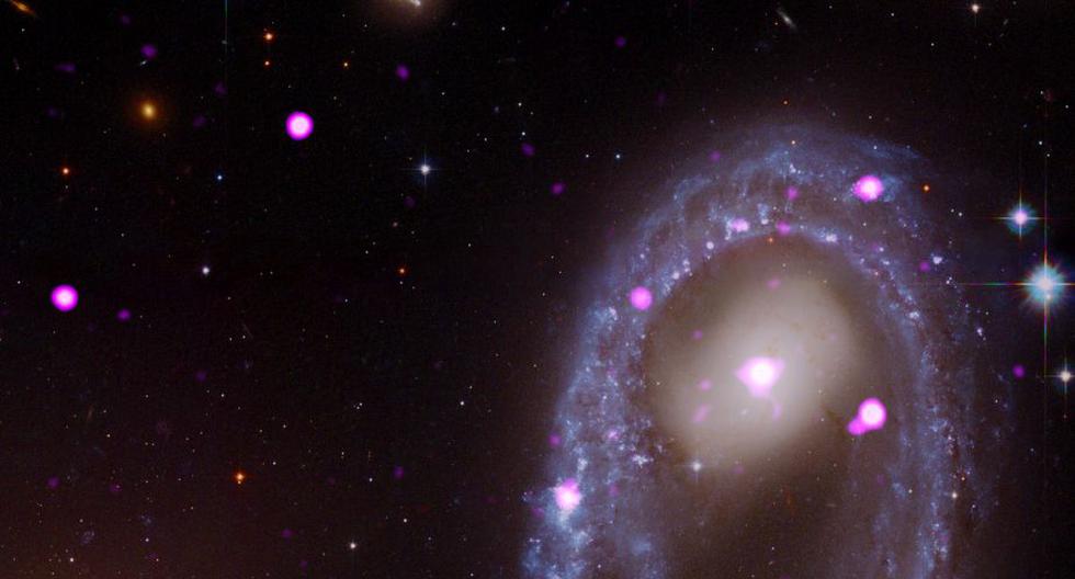 Anillo galáctico. (Foto:  X-ray: NASA/CXC/INAF/A. Wolter et al; Optical: NASA/STScI)