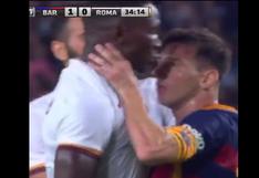 Barcelona vs Roma: Messi perdió los papeles y cogió del cuello a rival | VIDEO 