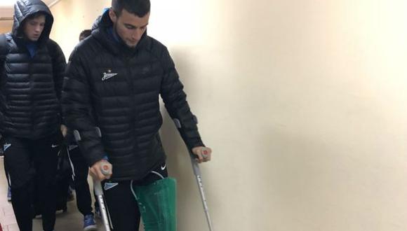 El defensor se lesionó su rodilla izquierda. (Foto: Twitter Zenit)