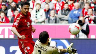 Bayern Múnich goleó 4-0 a Nurenberg pero Claudio Pizarro no pudo anotar