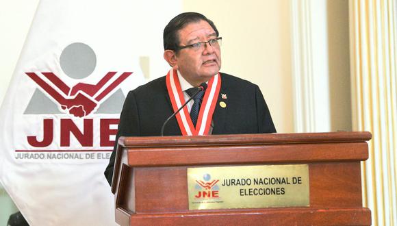 Jorge Luis Salas Arenas, presidente del JNE. (Foto: Difusión)