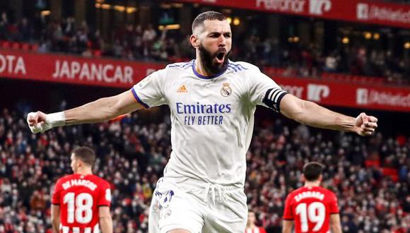 Karim Benzema alcanzó la marca de 301 goles con el cuadro blanco. (Foto: Real Madrid)