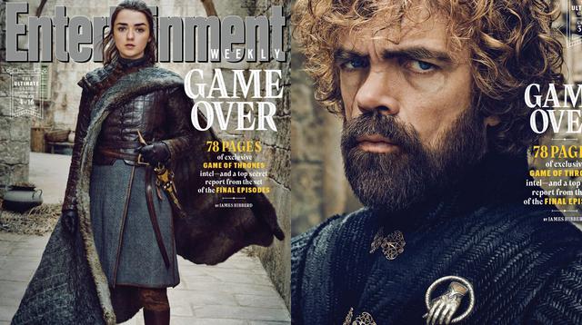 El elenco de "Game of Thrones" temporada 8 se luce en las portadas de EW. Foto: Difusión.
