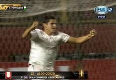 Así fue el gol de Aldo Corzo que hizo ‘estallar’ el Monumental