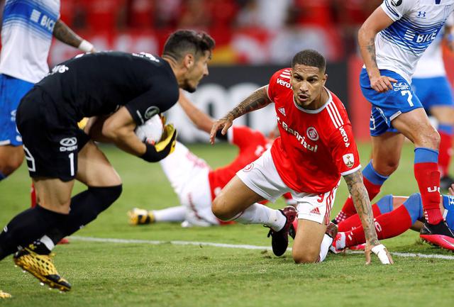 Internacional vs. Universidad Católica: las postales del partido de Copa Libertadores con gran actuación de Paolo Guerrero. (Foto: Agencias)