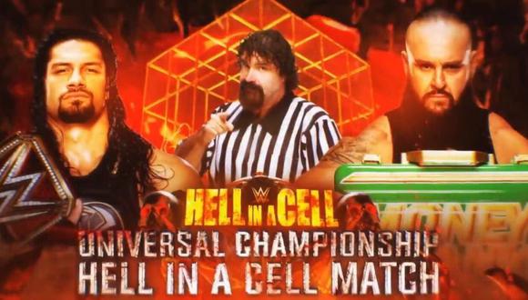 WWE RAW: Mick Foley será el árbitro especial del Reigns vs. Strowman en Hell in a Cell. (Foto: WWE)