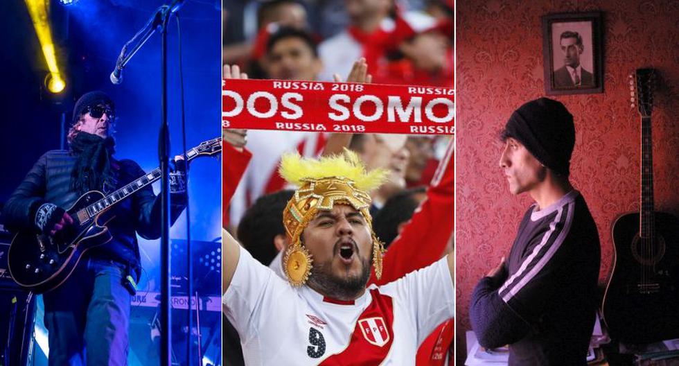 Manolo Barrios, líder de Mar de Copas, y Daniel F, voz inconfundible de Leusemia, son también futboleros. Estos son sus vínculos con la tribuna y la cancha. FOTOS: FB Mar de Copas, GEC.