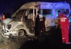 Abancay: sujetos incendian vehículo de Sutran en represalia por operativo y un inspector murió quemado