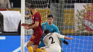 Real Madrid vs. Roma: Courtois salvó a los blancos del 1-0 con esta notable atajada | VIDEO