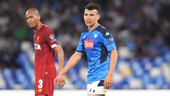 Napoli vs. Liverpool: 'Chucky' Lozano anotó, pero lo anularon por off side en Champions League | VIDEO. (Foto: AFP)