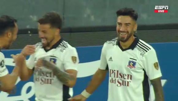 Gabriel Costa asistió a Juan Martín Lucero para el 1-0 del Colo Colo vs. Alianza Lima. (Foto: Captura ESPN)