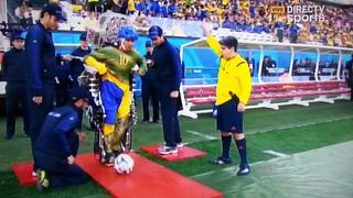 Parapléjico dio play de honor en inauguración de Brasil 2014