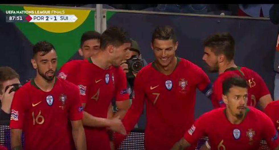 Cristiano Ronaldo le dio la ventaja a Portugal con el 2-1. (Captura: DirecTV SPorts)