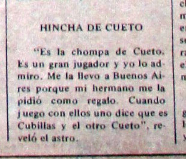 Maradona in La Crónica, Thursday, July 5.  PHOTO: Roberto Gando.