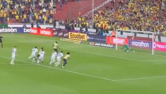 Enner Valencia falló penal en el Ecuador vs Uruguay por Eliminatorias 2026 | Captura de video / Twitter