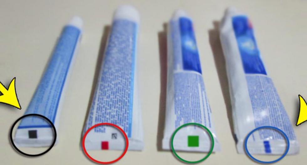 ¿Cuál es el secreto oculto en marcas de colores de pasta de dientes? (Foto: lapatilla.com)