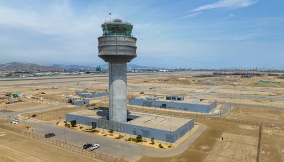 Nueva torre de control en el Aeropuerto Jorge Chávez. (Foto: MTC)