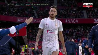 Gol de Lucas Ocampos para Sevilla: anotó el 2-1 de la remontada sobre Granada | VIDEO