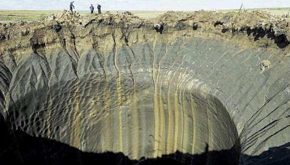 Aparecen más agujeros en la zona del "cráter del fin del mundo"