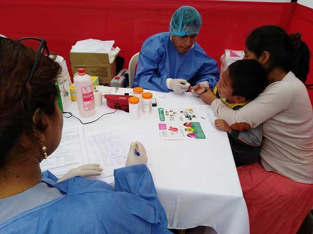Realizan campaña de diagnóstico y tratamiento de la anemia en 13 distritos de Lima. (Foto: Difusión)