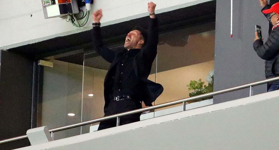 Diego Simeone muy satisfecho con el desempeño del Atlético de Madrid en la semifinal disputada en el Wanda Metropolitano | Foto: EFE