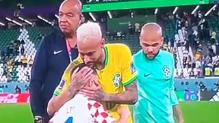 El saludo y consuelo de niño a Neymar tras eliminación de Brasil del Mundial | VIDEO
