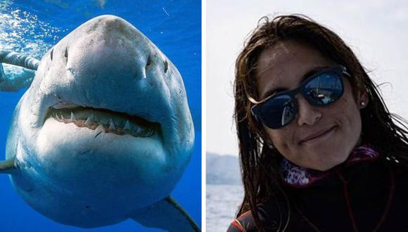 Kimberly Jeffries era parte del equipo que nadó con el enorme tiburón blanco en Hawái. (Foto: Reuters / /Mark Mohler)