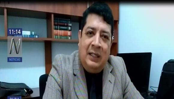 Jorge Purizaca, quien es abogado del ex chofer de Ollanta Humala, es el que interpuso el hábeas corpus en Piura a favor de la ex pareja presidencial. (Foto: Canal N)