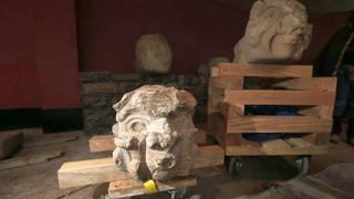 Dos cabezas clavas fueron halladas en el templo de Chavín