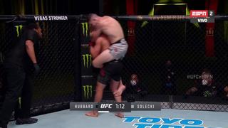 UFC Fight Night: Así fue el tremendo ‘mataleón’ de Joe Solecki para vencer a Austin Hubbard | VIDEO