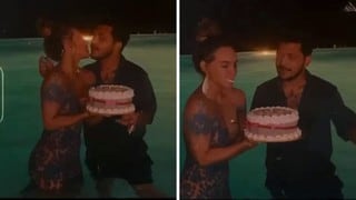 Belinda comparte divertido momento de su cumpleaños junto a Christian Nodal | VIDEO