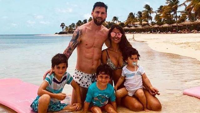 Lionel Messi y Antonella disfrutan de sus vacaciones junto a sus hijos a la orilla de las playas de Antigua y Barbuda. Aquí te dejamos las mejores imágenes de cómo disfruta la 'Pulga' junto a su familia (Foto: Instagram)