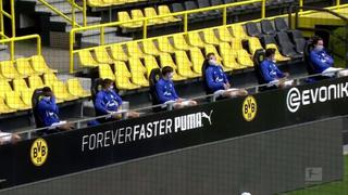 Dortmund vs. Schalke 04: suplentes estuvieron separados a 1.5 metros de distancia [VIDEO]